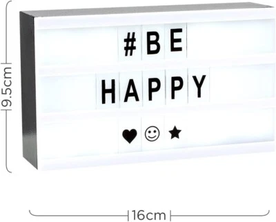 MiniSun Novelty LED Battery Operated Cinematic Message Board Light Up Box - Image 1 of 2
