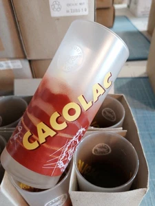 6 VERRES CACOLAC SATINE ROUTE DU CACAO 25 CL NEUF MAGNIFIQUE modèle 2