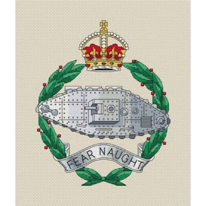Royal Tank Regiment CIII Kreuzstich Design (Kit oder Karte) - Bild 1 von 1