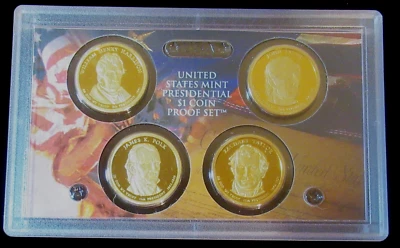 2009 4 Coin US Mint One Dollar Proof Set CoA in Original Box - Image 1 of 4