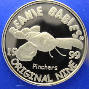 Moneda de plata Ty Beanie Baby pellizcas la langosta - Imagen 1 de 5