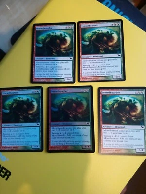 MTG Card. Morselhoarder x5. Shadowmoor elemental. 1 is foil - Image 1 of 4