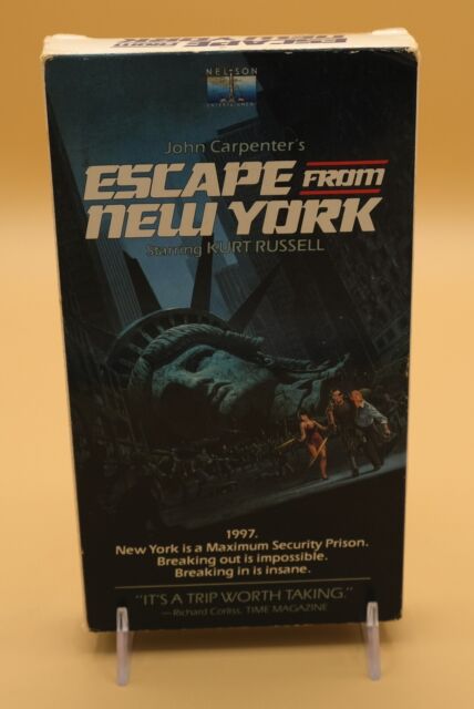 Escape From New York L.A. 2 VHS John Carpenter Kurt Russell Stacy Keach￼