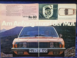 NSU RO 80, originale Werbung 1970, im Großformat ca. 42x30 cm - Picture 1 of 1