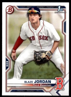 2021 Bowman Prospects Blaze Jordan Boston Red Sox #BP-71 . - Image 1 of 2