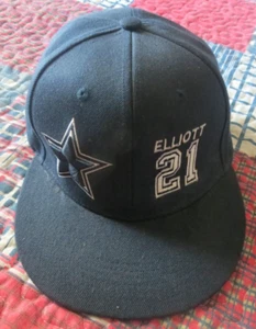 Dallas Blue Hat Cap # 21 Ezekiel Elliott Embroidered Name And Star Emblem - Picture 1 of 4