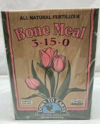 Fertilizante de harina ósea totalmente natural Down To Earth 3-15-0, 5 lb - nuevo/sellado Foto 1 de 4