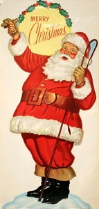 Vintage Christmas Poster Photo Print Holiday Wall Decor Reproduction - Picture 1 of 1