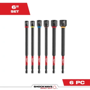 SHOCKWAVE Impact Duty 6 In. Magnetic Nut Driver Set (6-Pieces) - Picture 1 of 10