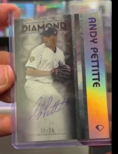 2023 Topps Diamond Icons Andy Pettitte White Ploychromatink Auto /15 - Foto 1 di 1