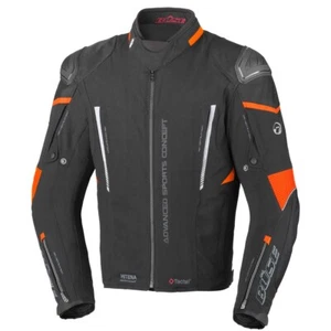 Büse Rocca Men's Motorcycle Jacket Waterproof with Protectors Black-Orange - Picture 1 of 3