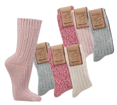 Wowerat  3 Paar kuschelig warme Kuschel -Socken in Pastell Farben 35-38 / 39-42 - Bild 1 von 4