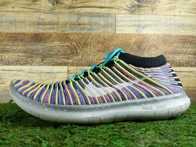 Nike Free RN Motion Flyknit Para Mujer EE. UU. 8.5 Azul Púrpura Zapatos para Correr 834585-006 Foto 1 de 4