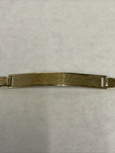 14k Gold ID Bracelet #109789-1 MGC - Picture 1 of 7