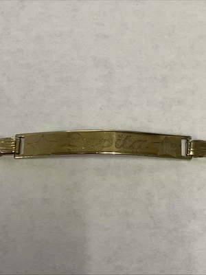 14k Gold ID Bracelet #109789-1 MGC - Image 1 of 4