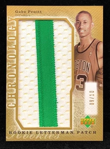 2007-08 Upper Deck Chronology GABE PRUITT Rookie Letterman Patch GOLD /10 - Picture 1 of 2