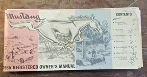 1965 Mustang Factory Original Owners Manual Printed August 1964 Fourth Printing - Picture 1 of 4