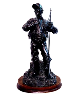 Veronese Fisherman by Dezine Statue Hand Painted Cabincore Farmhouse - Picture 1 of 9