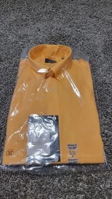 Arrow Wrinkle Free orange M 15 1/2  34/35 Long Sleeve Button Up - Image 1 of 4