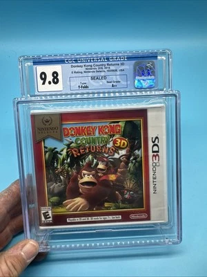 Donkey Kong Country Returns 3D: Nintendo Selects (3DS, 2016) -CGC Graded 9.8 - Image 1 of 2