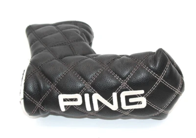 Cubierta de cabeza Putter hoja negra blanca Ping usada excelente estado Foto 1 de 2