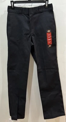 Pantalones de Trabajo Hombre Dickies 874 Ajuste Original Negro Uniforme 30x32 *NUEVO* Foto 1 de 4
