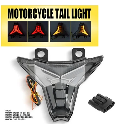 Luz trasera LED integrada señal de giro EA para KAWASAKI Ninja ZX-10R ZX-6R 2019-23 Foto 1 de 4