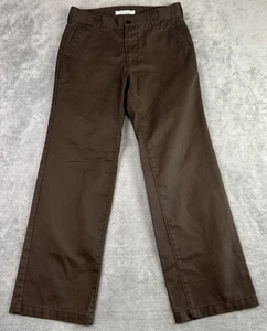 Pacsun Twill Chino Pants Mens 30 X 32 Dark Brown Straight Fit Workwear Grunge - Picture 1 of 16