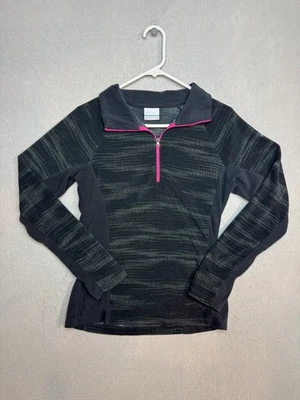 Columbia Women's 1/4 Zip Pullover Fleece Size Small Geometric #1255 - Image 1 of 4