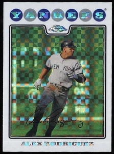 2008 Topps Chrome Alex Rodriguez New York Yankees Xfractor card #1 - Picture 1 of 2