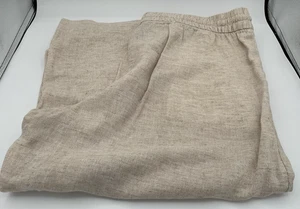 Banana Republic Leinen Baumwolle Hose Capri weites Bein Damen Größe L Large 35x20 - Bild 1 von 8