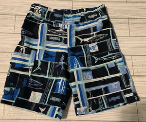 Little Boys Columbia Swimming Shorts Fish Blue Size 4/5 XXS - Picture 1 of 9