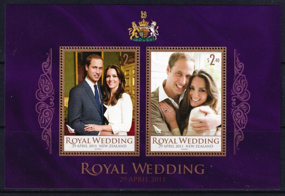 New Zealand 2011 Royal Wedding Mint MNH Miniature Sheet SC 2363b Foto 1 de 1