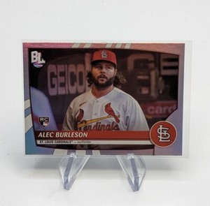 Alec Burleson 2023 Topps Big League Uncommon Rainbow Foil SP RC #201 Cardinals