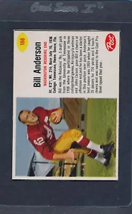 1962 Post Cereal #188 Bill Anderson Redskins NM *198 - Bild 1 von 1