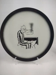 Vintage Wellsville Ohio Swing Ware Restaurant Character Black Rim smoking in bed - Picture 1 of 12