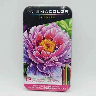 Prismacolor Premier Colored Pencil Set Botanical Art in Metal Tin New SEALED - Image 1 of 2