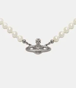 Vivienne Westwood MINI BAS RELIEF PEARL CHOKER Neu! - Bild 1 von 7