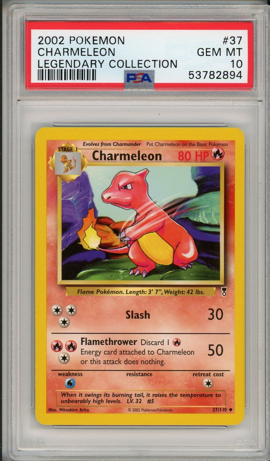 charmeleon-2002-legendary-collection-37-base-price-guide-sports-card