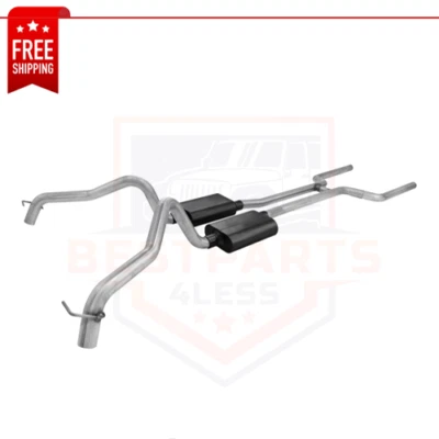 Flowmaster 817158 2.5" American Thunder Header-Back Exhaust for 68-74 Chevy Nova Foto 1 de 4