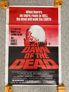 Dawn Of The Dead (1978) - Original 1980 Australian Folded One Sheet Poster - Picture 1 of 4