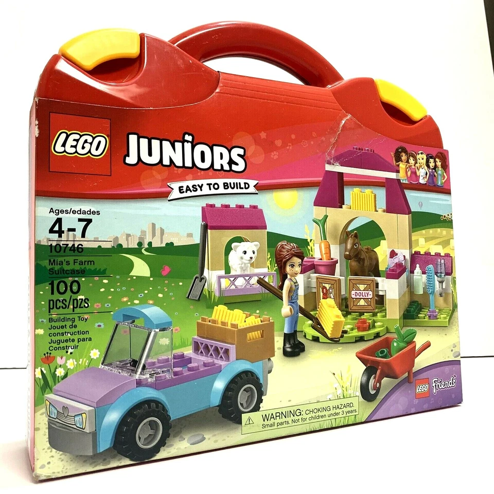 LEGO Juniors Mia's Farm Suitcase Building Toy 10746, 100 pcs NIB for 4-7 years - Image 1 of 4