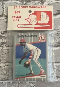 St. Louis Cardinals 1989 Fleer Team Set NUEVO SELLADO - Imagen 1 de 5