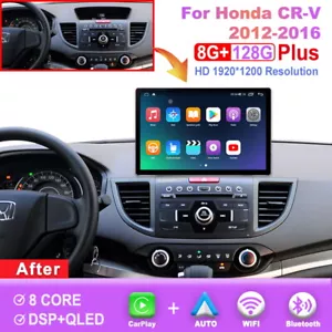 13.1 inch For Honda CR-V 2012-2016 Car Radio Carplay Android Multimedia Player - Picture 1 of 7