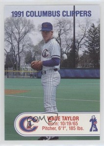 1991 Cracker Jack Columbus Clippers Police Wade Taylor Rookie RC