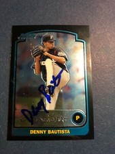 Kansas City Royals DENNY BAUTISTA Signed Card