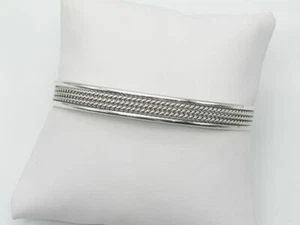 Native American Sterling Silver Navajo Handmade Adjustable Bracelet - Picture 1 of 6