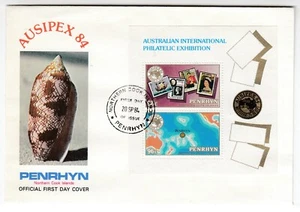 Cook Islands Penrhyn FDC Ausipex 84 MS - Picture 1 of 1