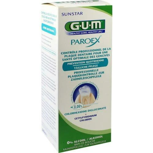 SUNSTAR DEUTSCHLAND GMBH GUM Paroex 0,06% CHX Mundspülung 500 ml PZN 195883