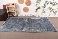 Kitchen Rug, Vintage Rugs, Pale Rug, Turkish Rugs, Oushak Rugs, 4x8 ft Area Rug